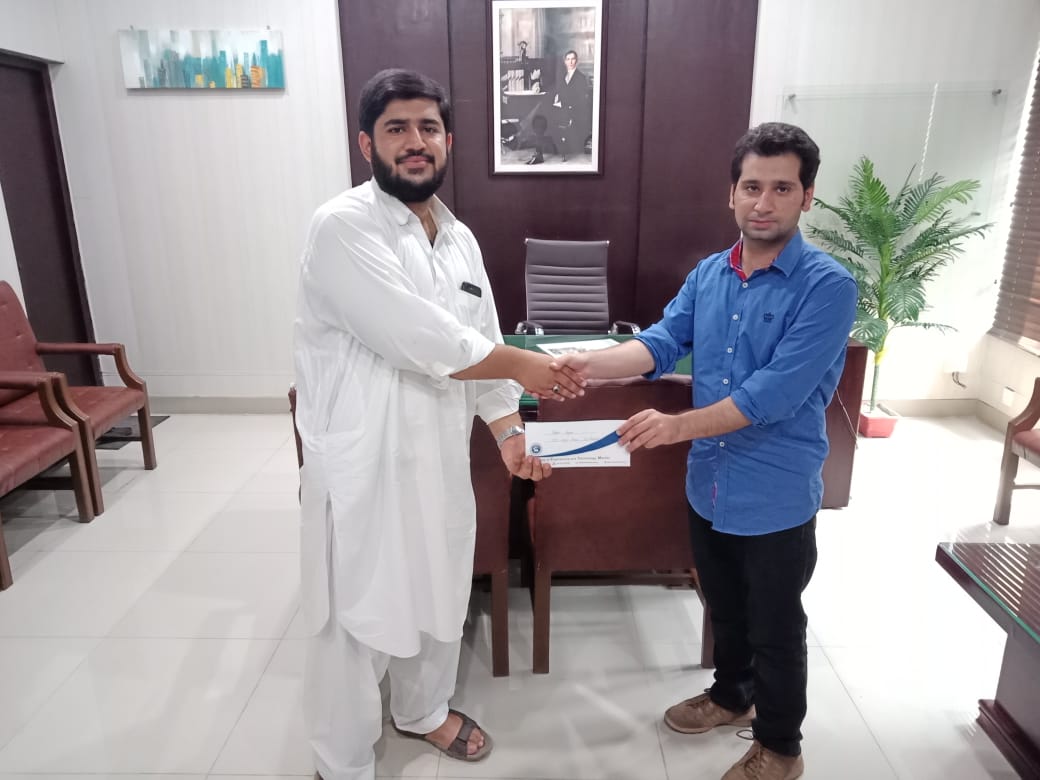 Cash Prize distribution ceremony  was held on 02 September 2019 in the department of Electrical engineering in which cash prizes were distributed to the top five winners of Final Year Projects of the Department.